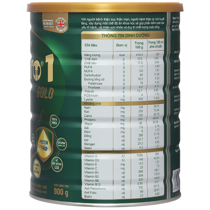 Sản phẩm dinh dưỡng chuyên biệt cho người bệnh thận lon 400g - 17